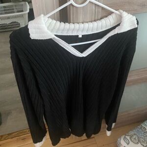 Black and White Women's Sweater